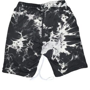 Men's Black and White Athletic Shorts